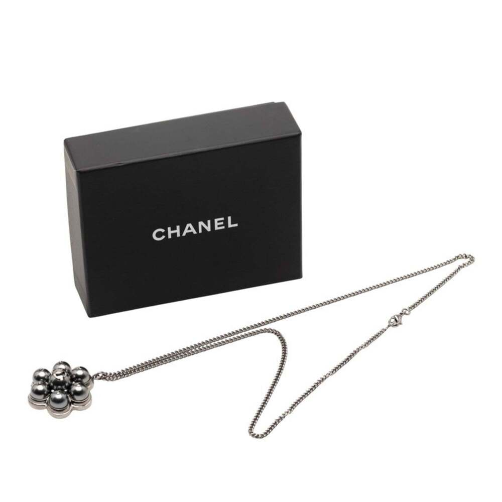 CHANEL Silver Logo Necklace - Picture 4 of 5